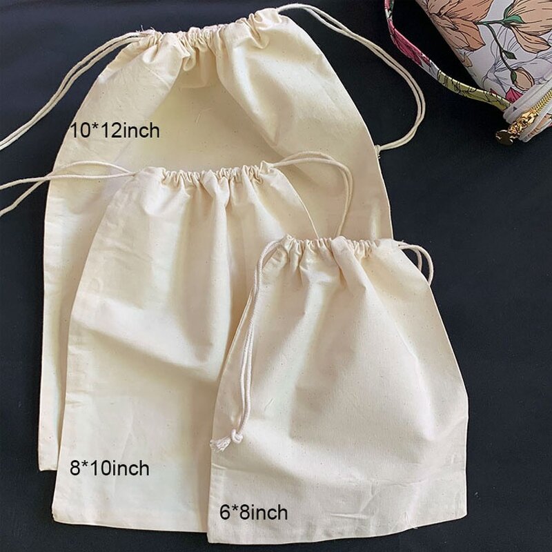 Cotton Drawstring Pouch Supplier - Custom Organic Gift Jewelry Packaging Bag