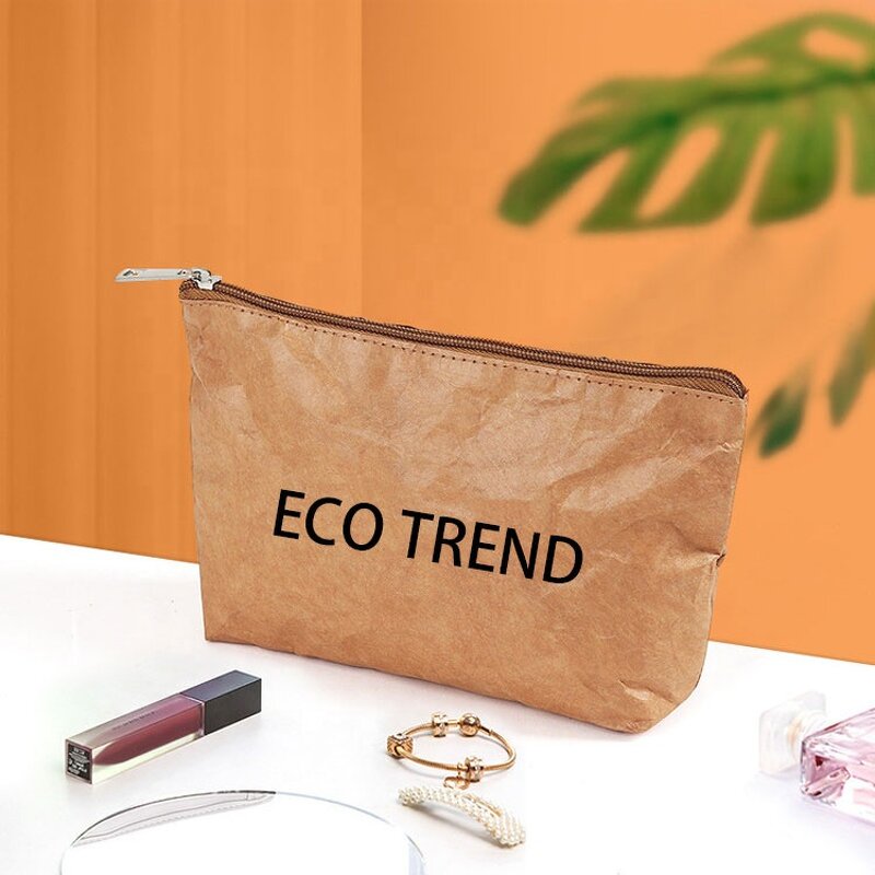 Tyvek Cosmetic Bag Factory - Portable Customized Logo Washable Dupont Zipper