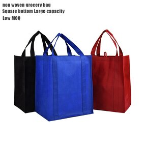 Non Woven Tote Bags Factory - Customized Logo Reusable Heavy Duty Square