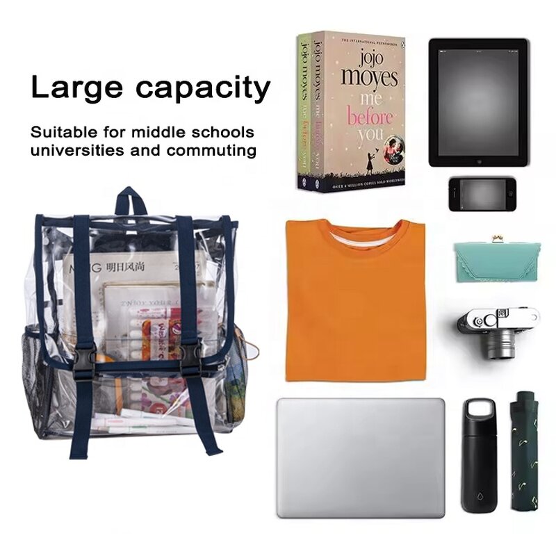 Clear Backpack Supplier - Wholesale School Outdoor Waterproof Transparent PVC