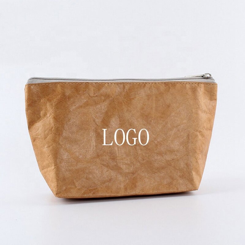 Tyvek Cosmetic Bag Factory - Portable Customized Logo Washable Dupont Zipper