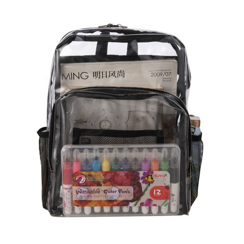 Transparent Backpack Manufacturer - Heavy Duty PVC with Reinforced Strap