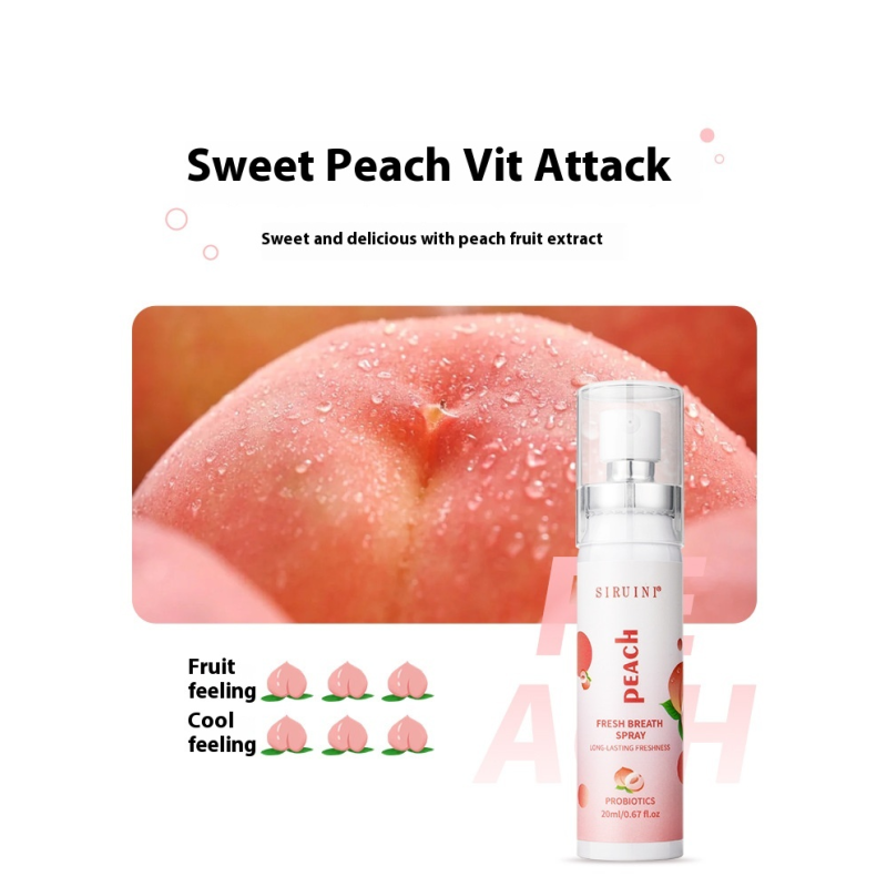 Breath Freshener Spray Manufacturer - OEM Peach Flavor Spray