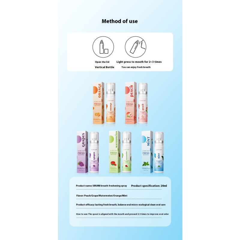 Oral Spray Manufacturer - OEM Probiotic Breath Freshener