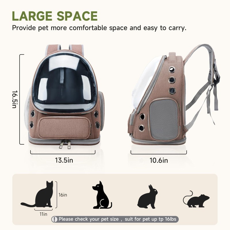 Pet Travel Backpack Manufacturer - OEM Breathable Zipper Bag