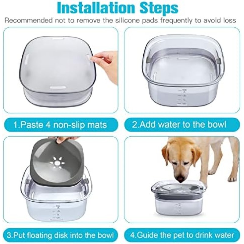 Pet Water Dispenser Manufacturer - OEM 70oz Spill Proof Bowl