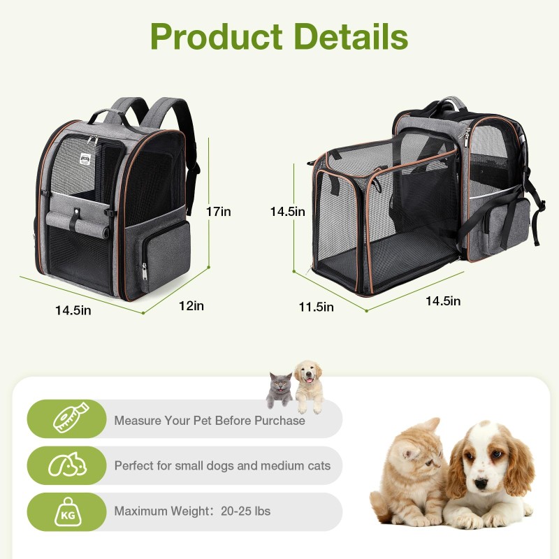 Pet Carrier Backpack Factory - OEM Elegant Transport Bag