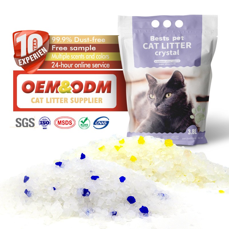 Crystal Cat Litter Factory - OEM Dust Free Silica Gel