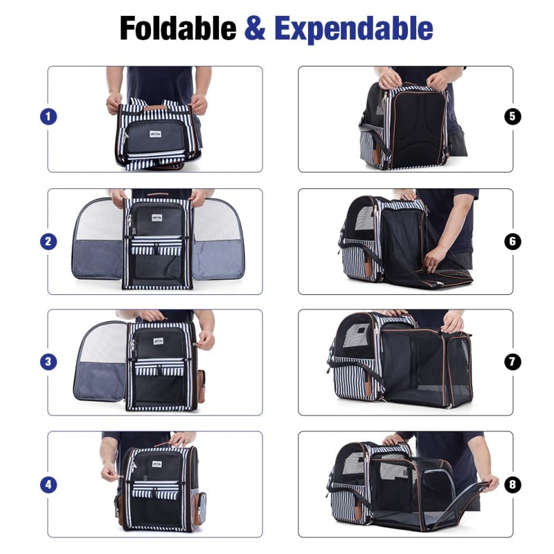 Kitty Travel Backpack Factory - OEM Nylon Transport Bag