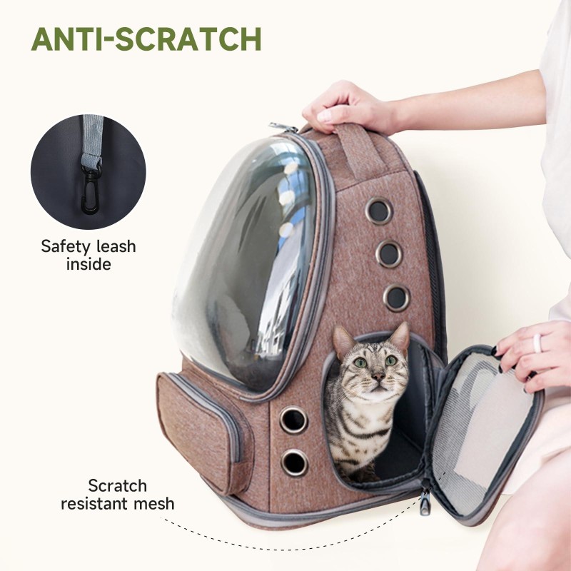 Pet Travel Backpack Manufacturer - OEM Breathable Zipper Bag