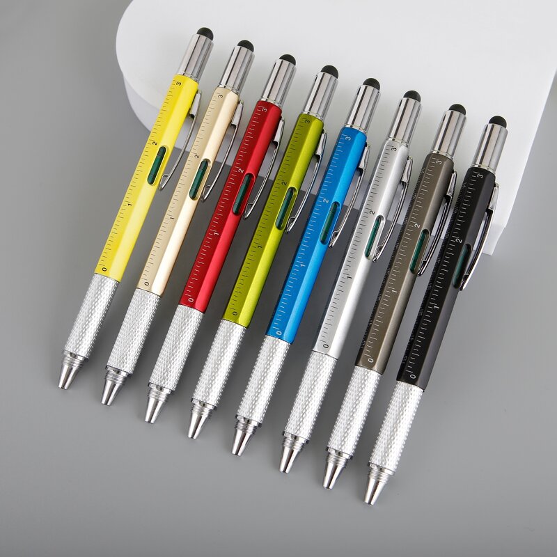 Multifunction Tool Pen Supplier - OEM 6 in 1 Stylus with Plastic Metal Touch Custom