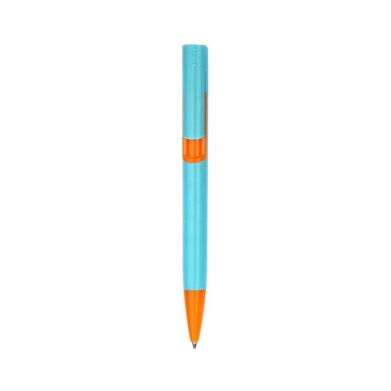 Hotel Ball Pen Supplier - OEM Promotional Cheap Plastic Red Blue Orange Custom