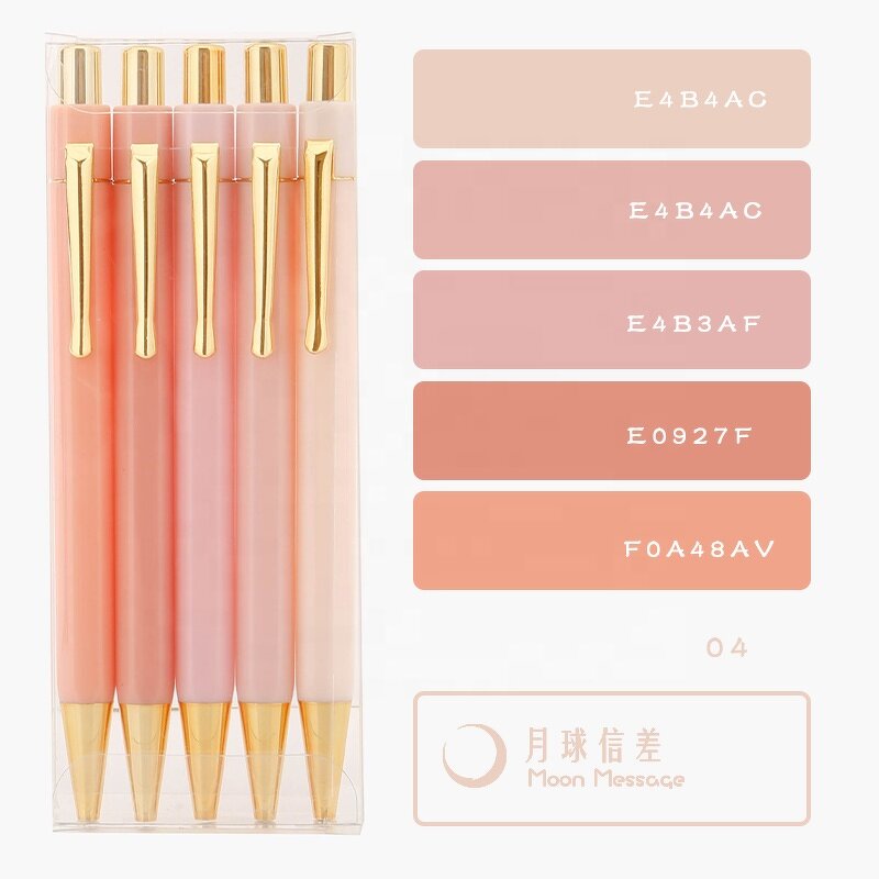 Ball Pen Manufacturer - OEM Hot Sale Luxury 50-colors Plastic Gold Hexagon Gifts