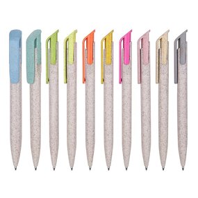 Eco Ballpoint Pen Supplier - OEM New Arrivals Wheat Straw Eco-friendly Custom Logo