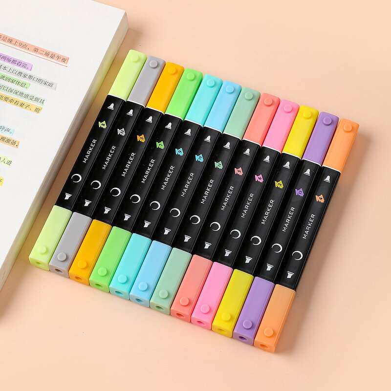 Marker Pen Factory - OEM New Design 12 Color KIDS Building Block Washable DIY