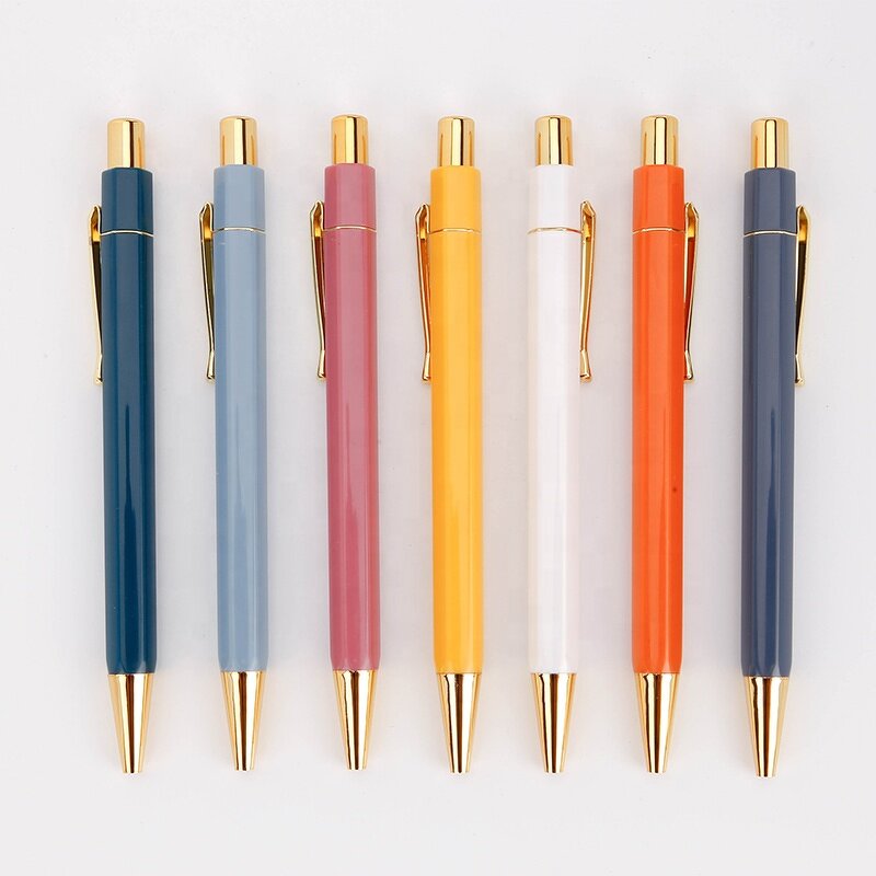 Metal Pen Manufacturer - OEM High Quality Gold Hexagon Clip Gifts With Logo
