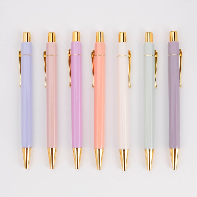 Metal Pen Clip Supplier - OEM High Quality Gold Hexagon Gifts With PVC Box