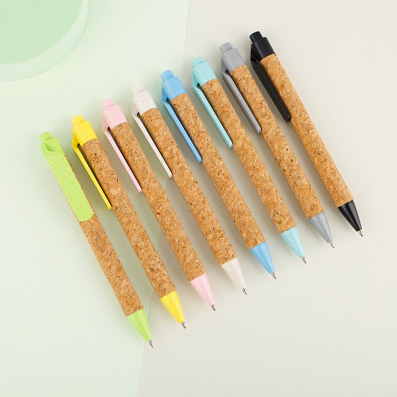 Eco-Friendly Ballpoint Pen Supplier - OEM Kraft Paper Packing Recycled Wheat Straw Promotional
