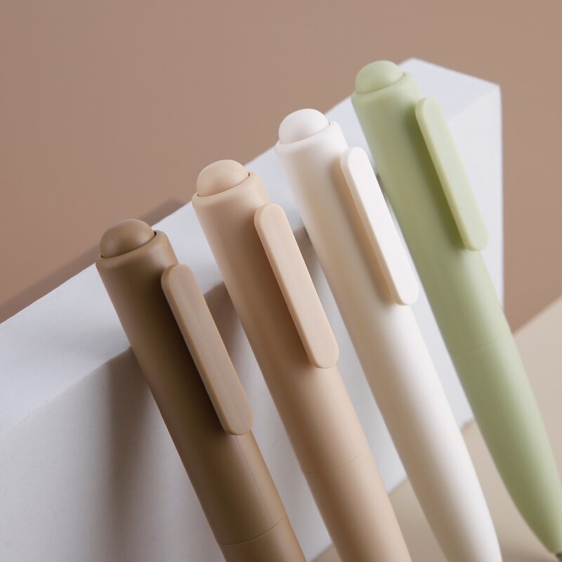 Gel Ink Pen Supplier - OEM Custom Logo Pink Blue Mini Pocket 0.5mm Black Plastic