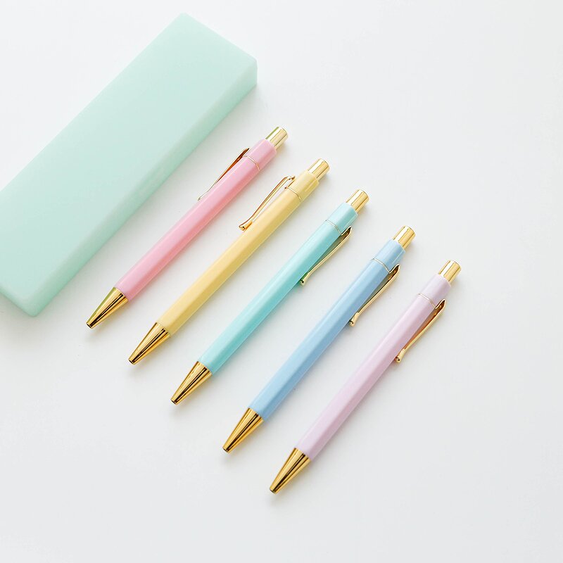 Metal Pen Clip Supplier - OEM High Quality Gold Hexagon Gifts With PVC Box