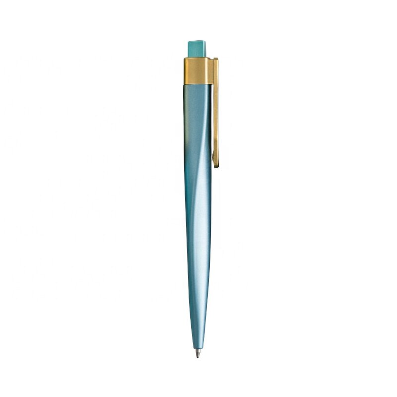 Ballpoint Pen Manufacturer - OEM Promo Custom Logo Big Golden Metallic Clip Click