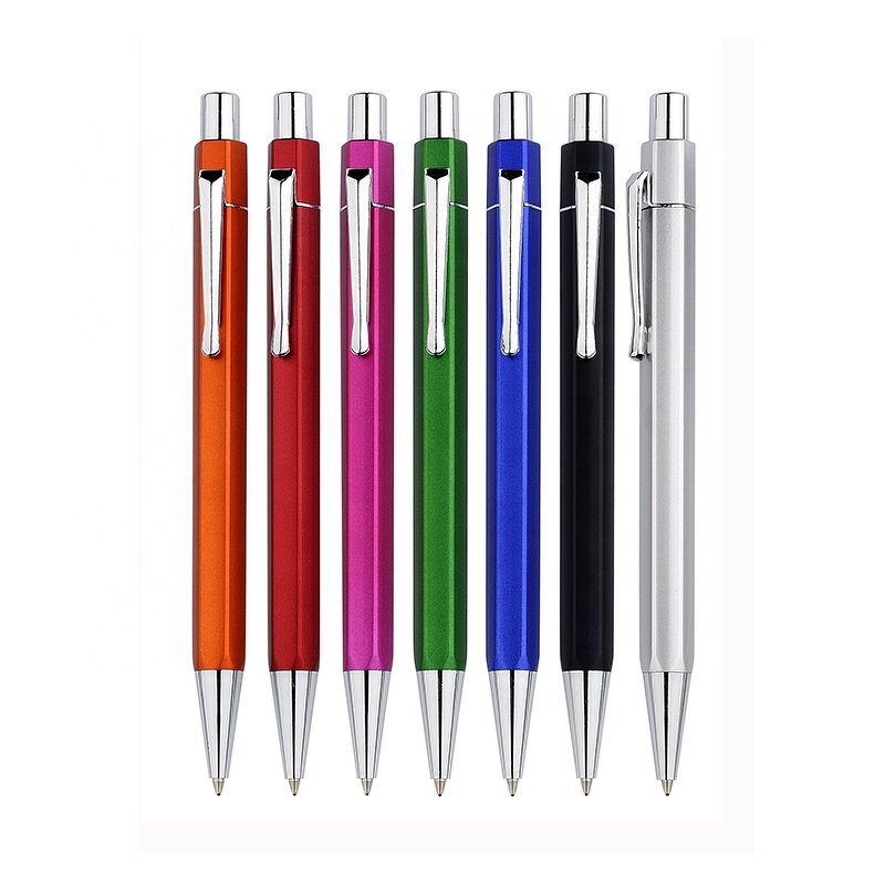 Ball Pen Factory - OEM High Quality Hexagon Custom Logo Promotional