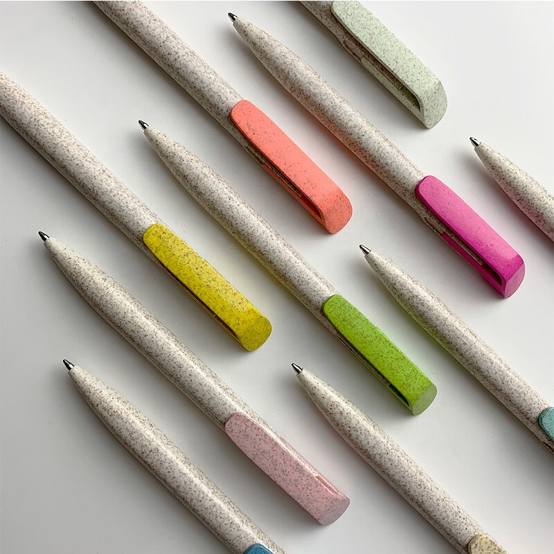 Wheat Straw Pen Factory - OEM New Design Eco-friendly with Custom Logo