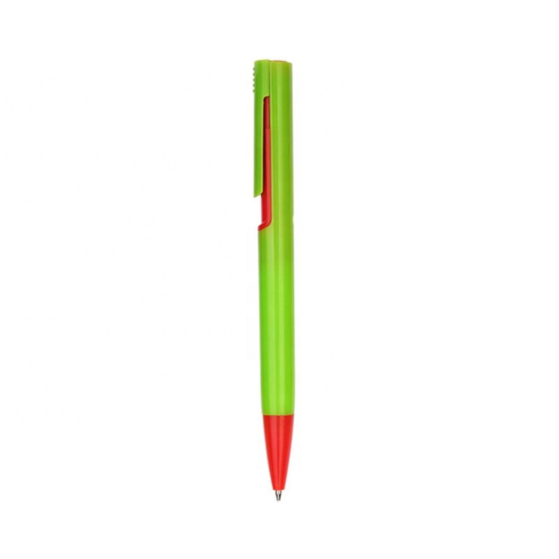 Hotel Ball Pen Supplier - OEM Promotional Cheap Plastic Red Blue Orange Custom