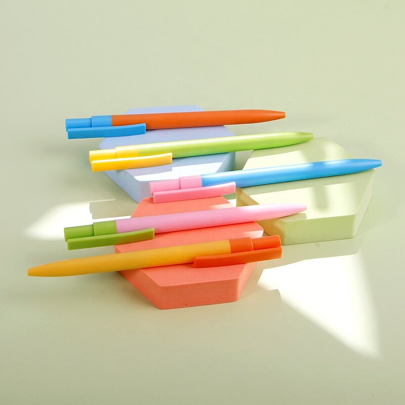 Candy Color Gel Pen Manufacturer - OEM Cute Pink Green 0.5mm Black Plastic for Hotels