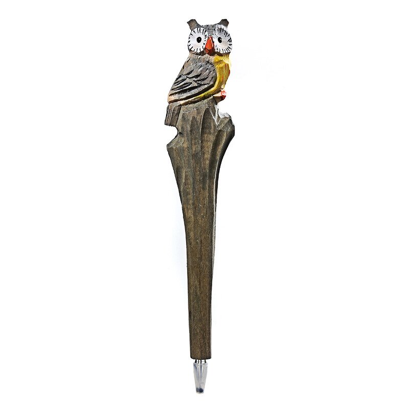 Wooden Ball Pen Manufacturer - OEM Promotional Gift Animal Wood Carving Wholesale
