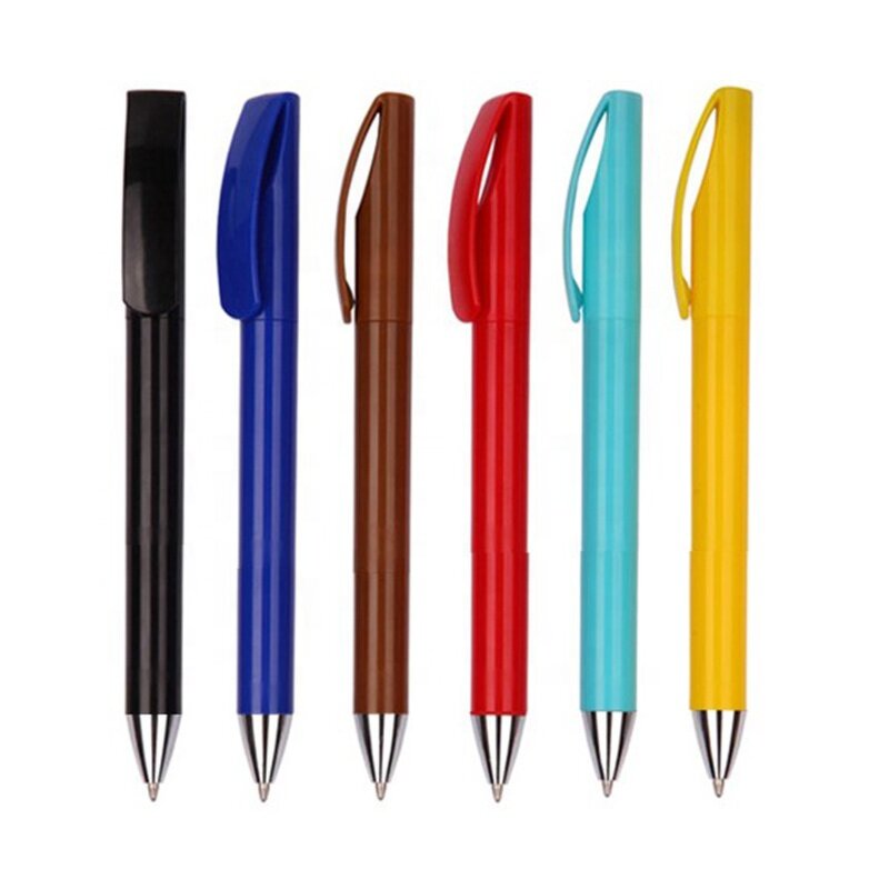 Ball Pen Manufacturer - OEM White Custom Logo Simple Promo Ballpoint