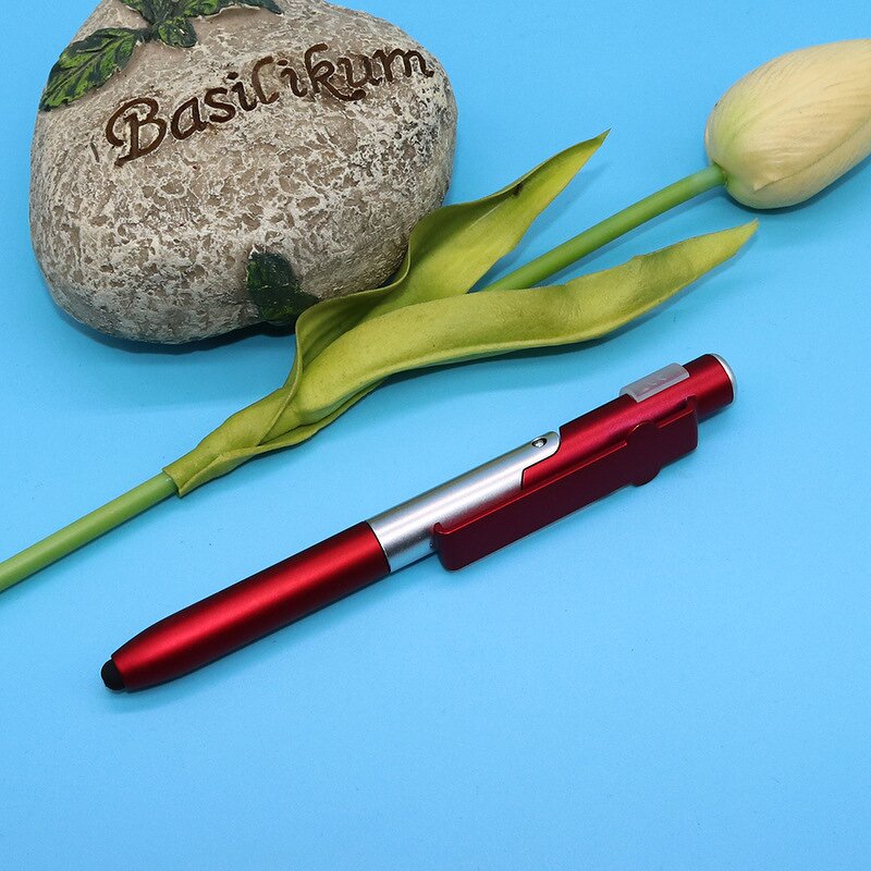 Multifunctional Pen Factory - OEM Hot Selling 4in1 Promotional Gift Stylus Phone Holder LED