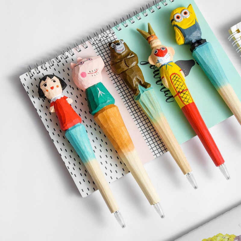 Wooden Ball Pen Manufacturer - OEM Promotional Gift Animal Wood Carving Wholesale