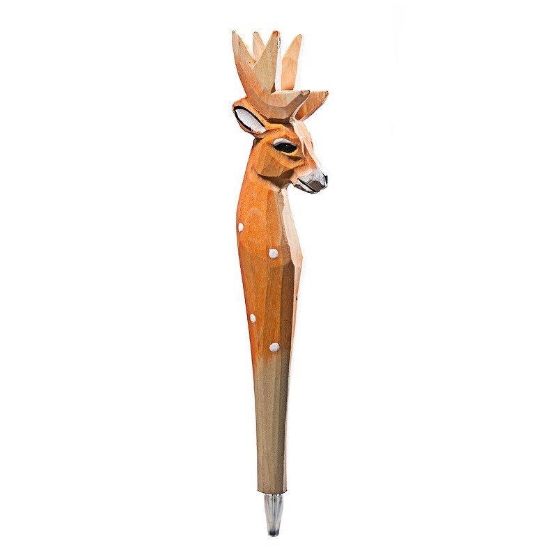 Wooden Ball Pen Manufacturer - OEM Promotional Gift Animal Wood Carving Wholesale