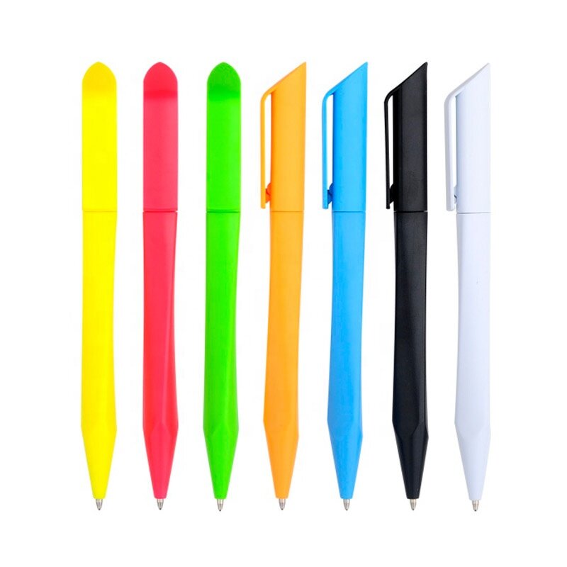 Ball Pen Manufacturer - OEM Pens With Custom Logo Triangle Shape Metallic Print
