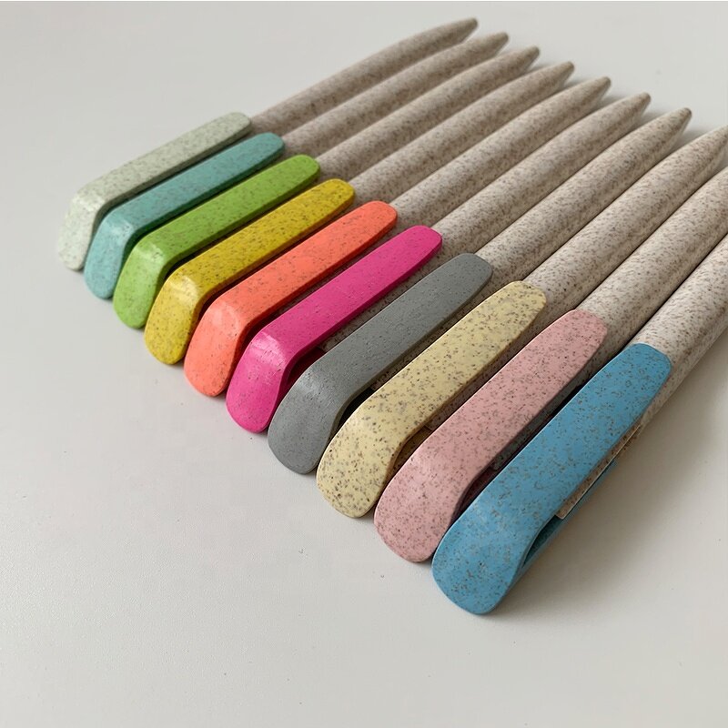 Wheat Straw Pen Factory - OEM New Design Eco-friendly with Custom Logo