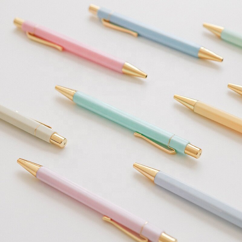 Ballpoint Pen Supplier - OEM Hexagonal Gold Promotional With Logo