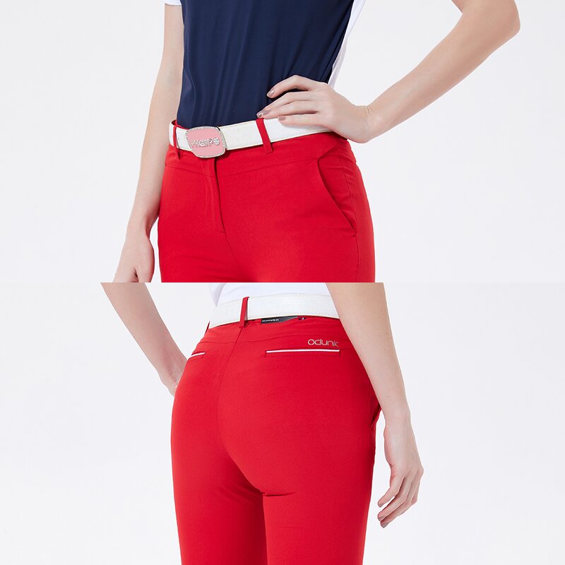 Golf Pants Manufacturer - OCLUNLC Women's Stretch Comfort-Fit Ankle Straight