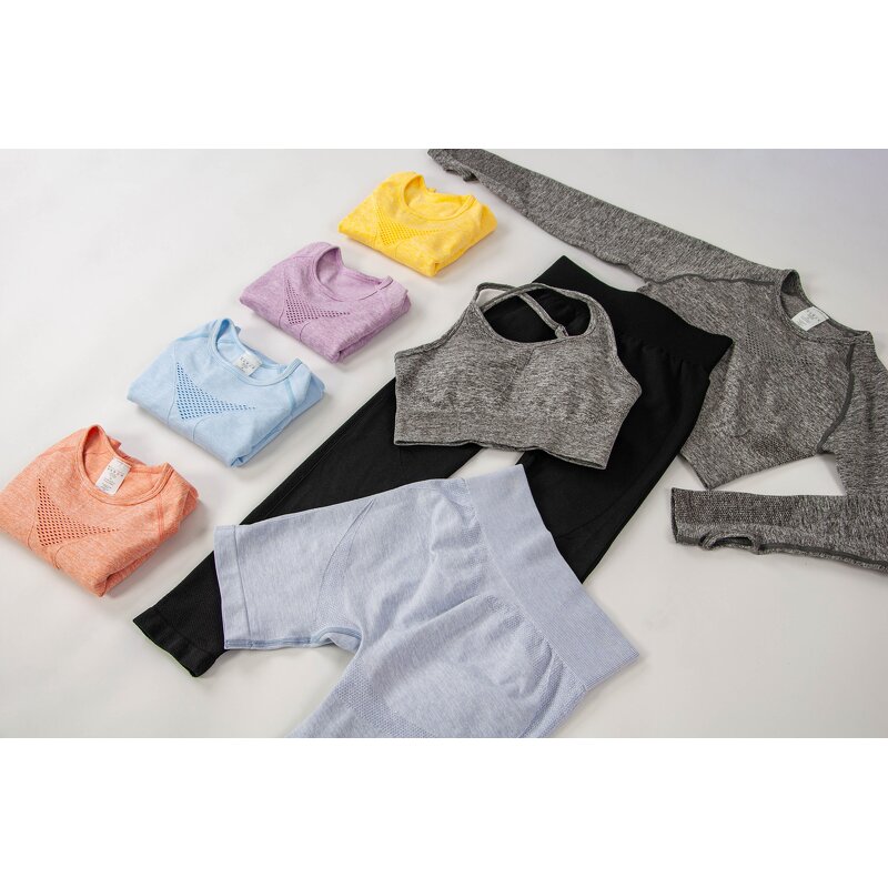 Fitness Outfit Supplier - Custom Women Seamless 2 Piece Workout Set Wholesale