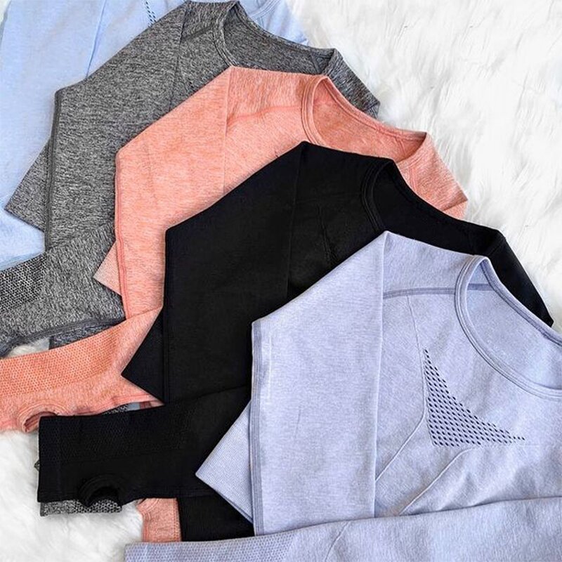 Fitness Outfit Supplier - Custom Women Seamless 2 Piece Workout Set Wholesale