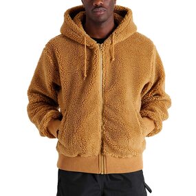 Winter Hoodie Supplier - Custom Zip up Thick Oversized Fluffy Fur Fleece