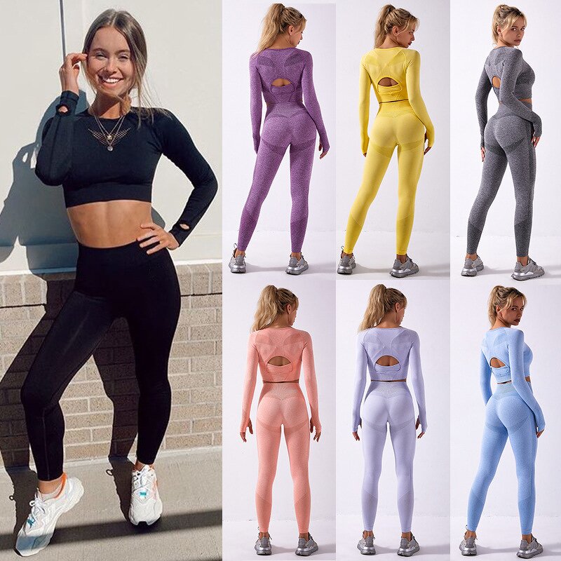 Seamless Leggings Factory - New Brands Crop Top Gym Wear Sets Private Label