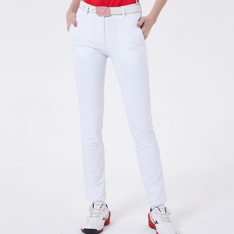 Women's Golf Pants Supplier - Tapered Plaid Stretch Khaki Tech Relaxed Fit