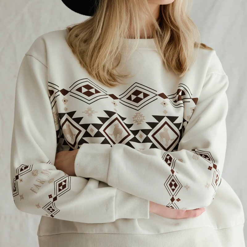 Equestrian Style Sweatshirt Manufacturer - Factory Directly Thickened Drop Shoulder