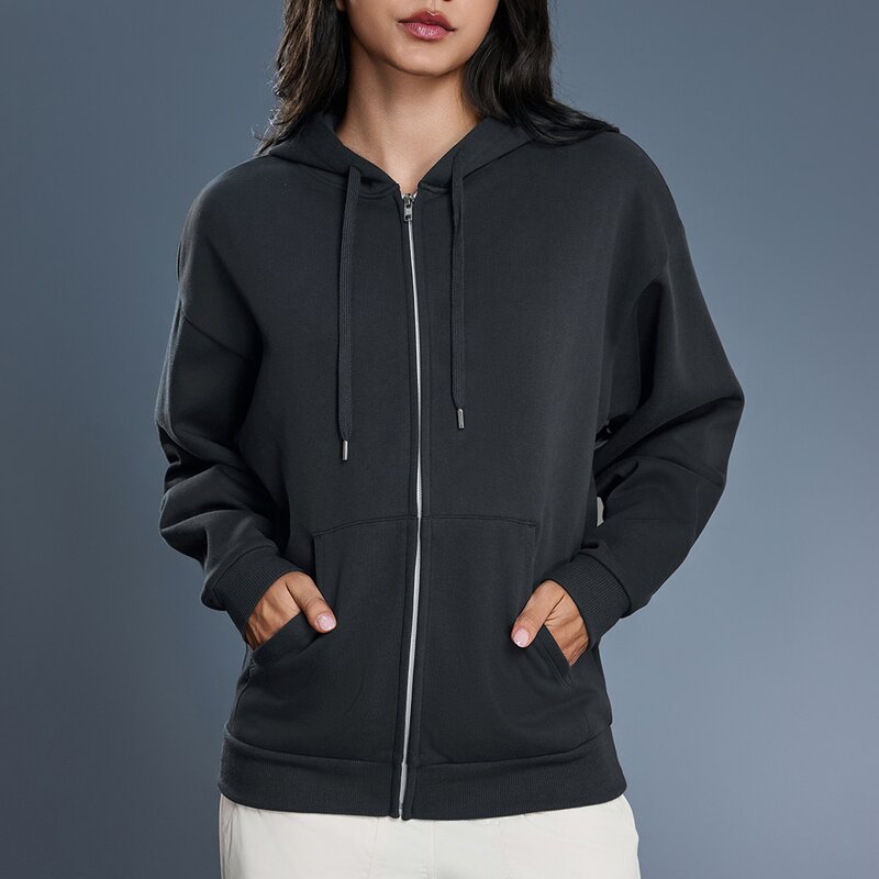 Zip up Hoodie Factory - Winter New Style Fleece Lined Warm Sweatshirt Jacket