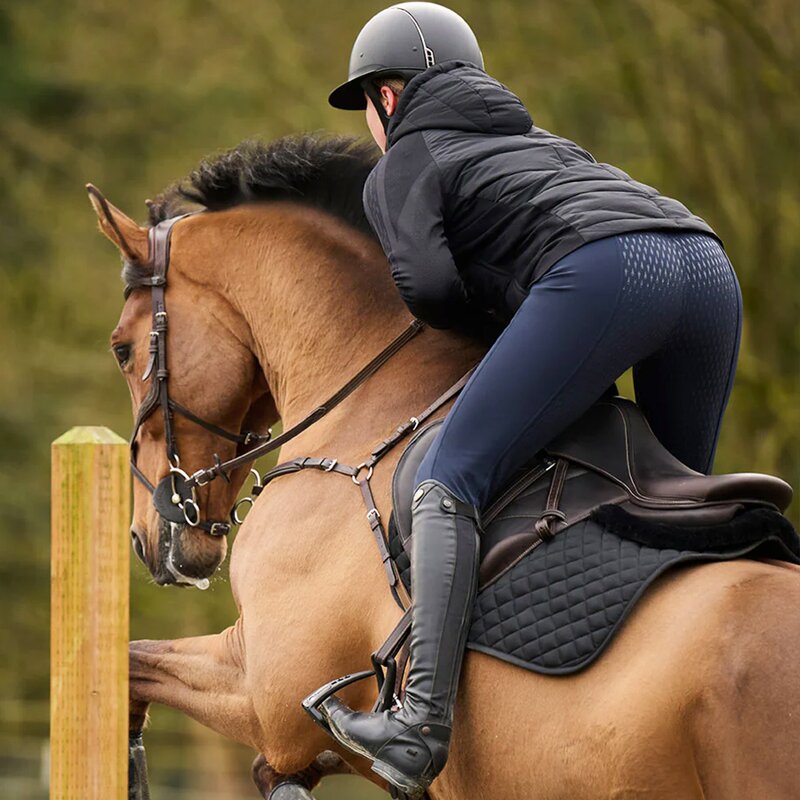 Winter Equestrian Leggings Supplier - KY1046 Custom Silicone Jodhpurs Fleece