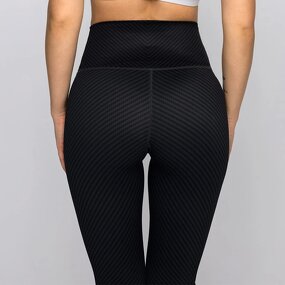 Yoga Leggings Manufacturer - Custom High Waist Four Way Stretch Print Carbon