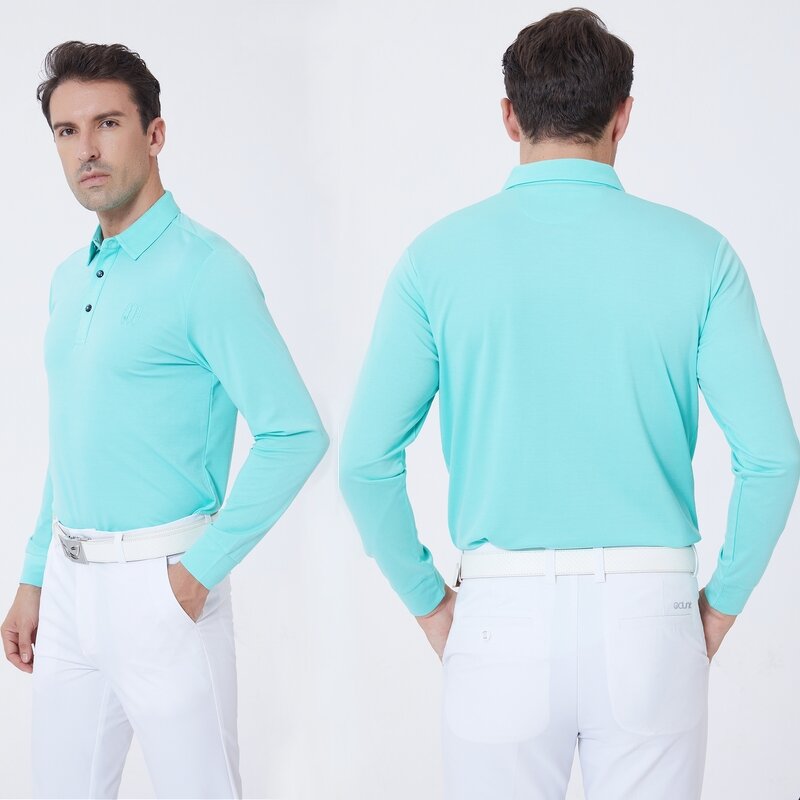 Men's Golf Shirt Manufacturer - Jersey Polo Outdoor Pique Performance Long Sleeve