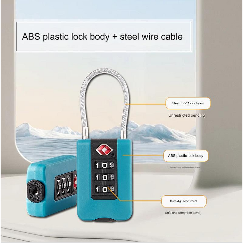 TSA Security Lock Supplier - BBDHOME Customizable 3-Digit Digital Combination