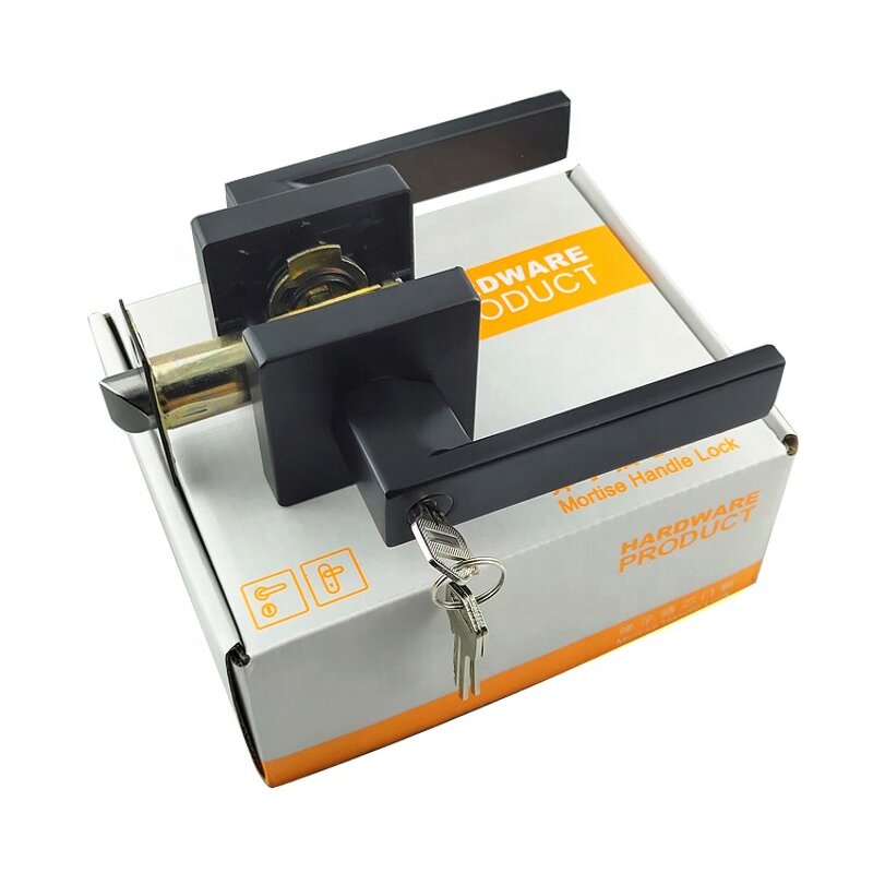 Interior Door Knob Manufacturer - BBDHOME Passage Matte Black Levers Set